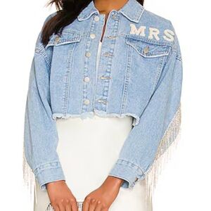 Central Park West Light Blue Denim Jacket